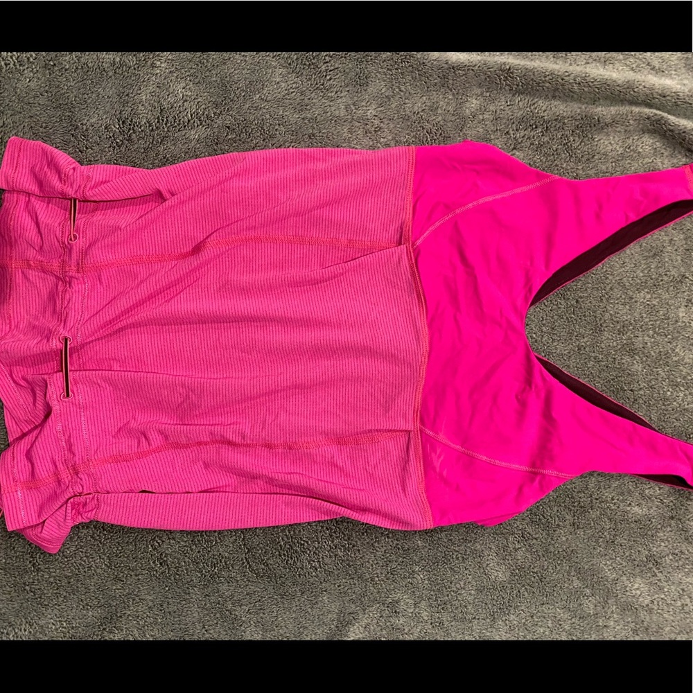 Hot pink Lululemon running top